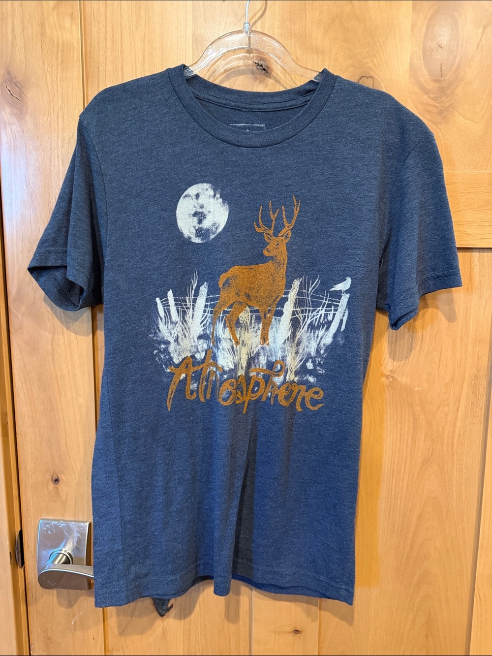 ATMOSPHERE| Cali Roots Concert Navy Blue Graphic Tee with Deer Print